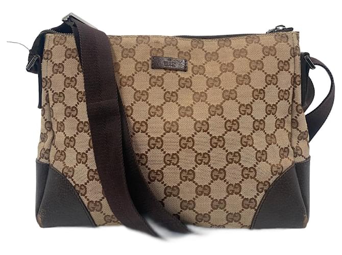 Brown Canvas Gucci Handbag Cloth  ref.785435