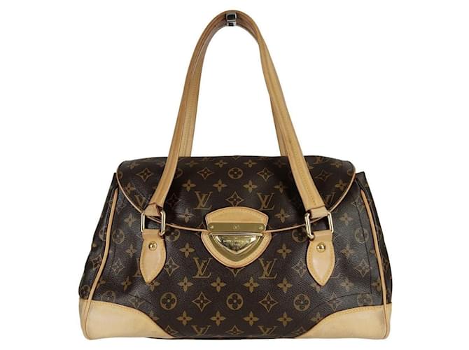 Louis Vuitton Beverly GM-Monogramm-Tasche Braun  ref.785442