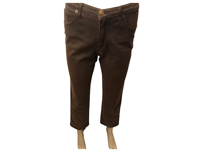Armani Jeans brown jeans Dark brown Denim  ref.785470