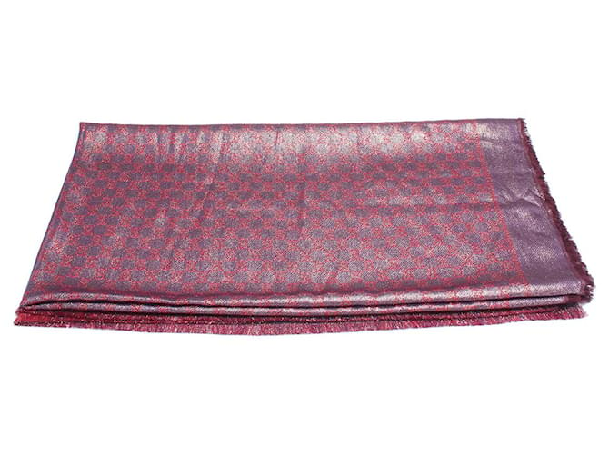 Gucci GG Wool Scarf Red Cloth  ref.785529