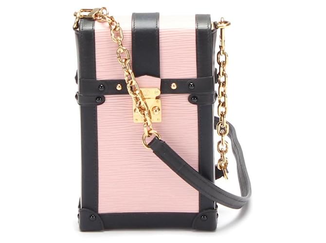 Louis Vuitton Epi Vertical Trunk Pochette Pink Leather Pony-style calfskin  ref.785589 - Joli Closet