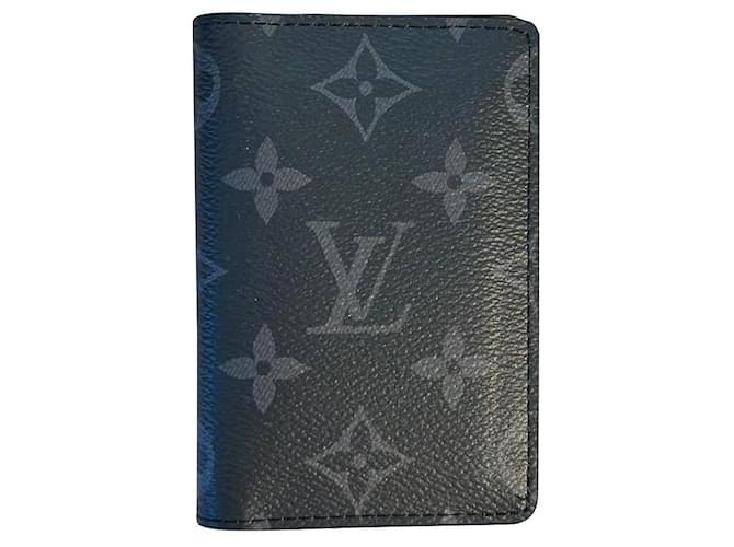 Louis Vuitton Lv Organizer Monogram Eclipse black card holder Cloth  ref.785697