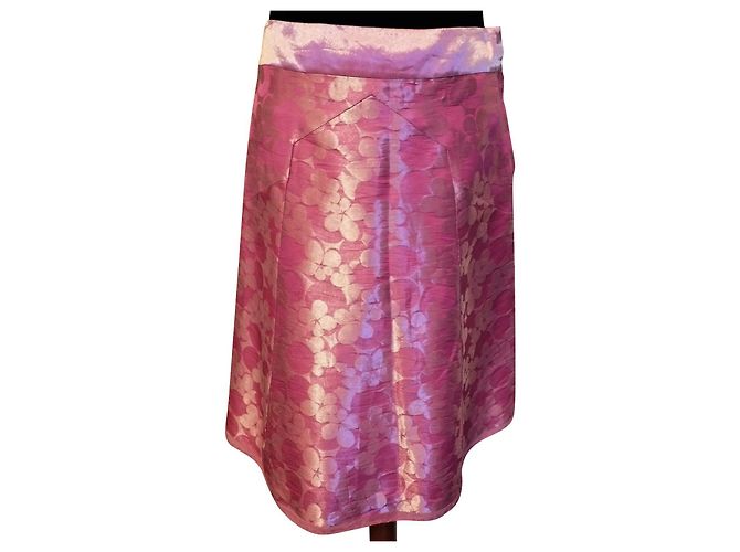 MARC JACOBS FARYTALE ROCK HIMBEERE BROSCHIERTE SEIDE TUK 8 ODER T38 Pink