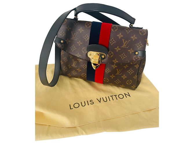 Bolso Louis Vuitton Georges MM Monogram Marrón Castaño