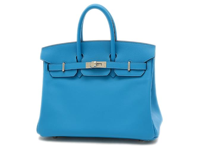 Hermès Birkin 25 Blue Leather  ref.786004