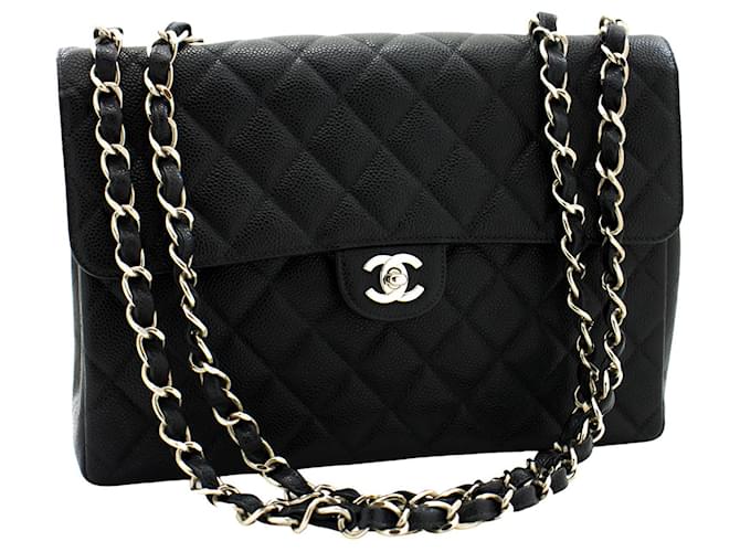 Chanel Timeless Black Leather  ref.786013