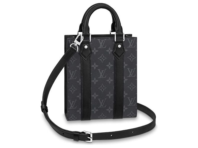 Louis Vuitton LV Sac Plat Mini eclipse Preto