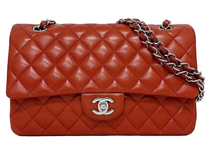 Chanel Timeless Red Leather  ref.786083