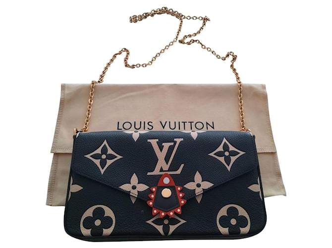 Louis Vuitton - modelo "Crafty Felicie" Negro Cuero  ref.786118