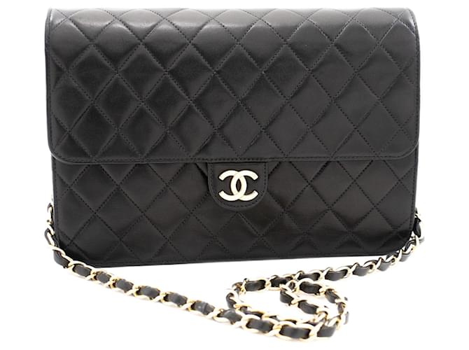 Chanel Timeless Black Leather  ref.786171