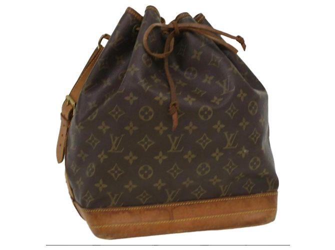 Noe Bolsa de mão Louis Vuitton Noé em couro marrom escuro