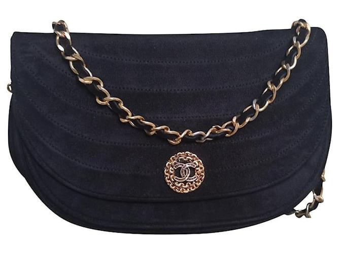 Chanel Handbags Black Suede ref.786828 - Joli Closet
