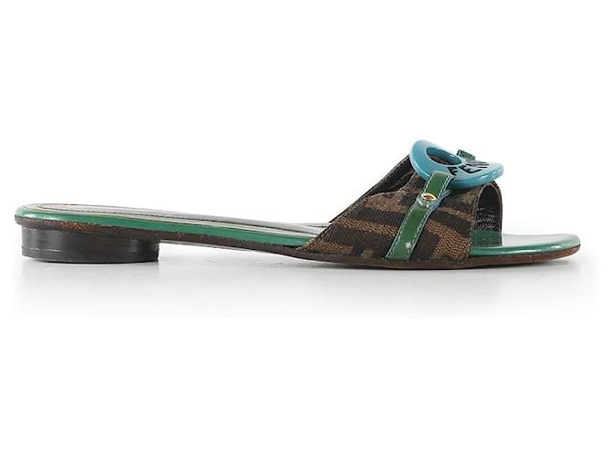 Fendi clearance green slides