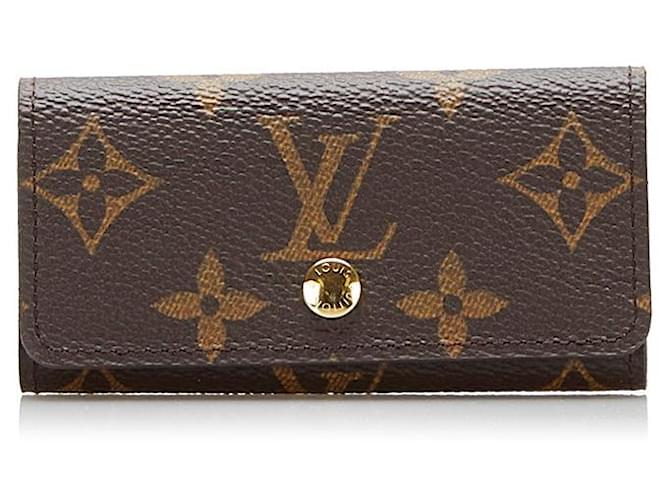Louis Vuitton Key Pouch Monogram Brown in Coated Canvas with Gold