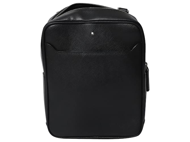 Montblanc Sartorial Messenger Bag in Black Leather  ref.788437