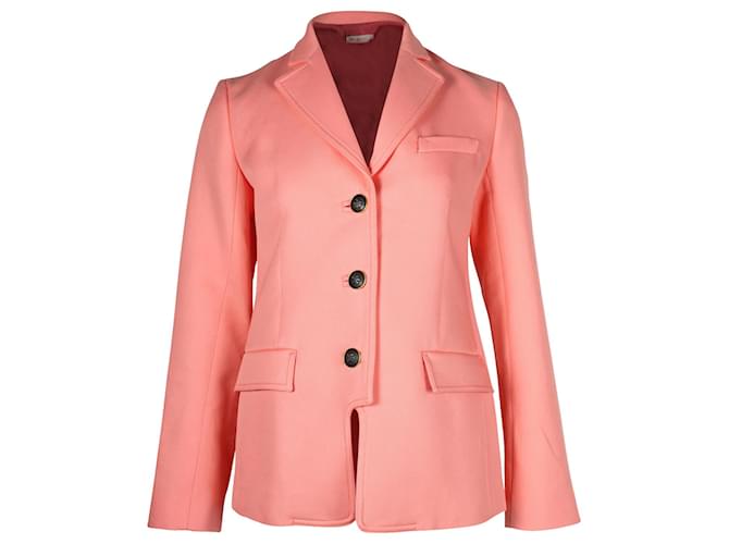 Tory Burch Buttoned Blazer in Peach Cotton  ref.788443