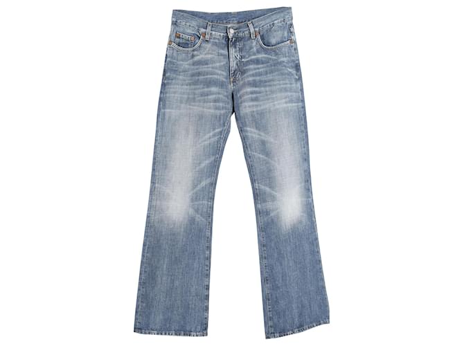 Gucci Light Wash Denim Jeans in Blue Cotton  ref.788472