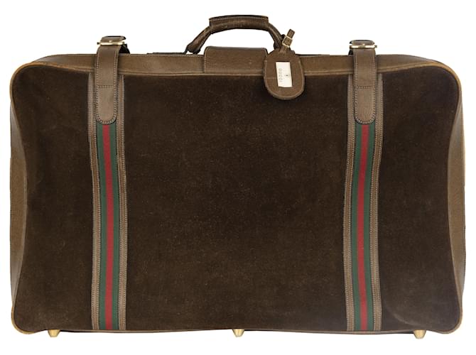 Gucci Large Travel Bag Brown Suede  ref.788568