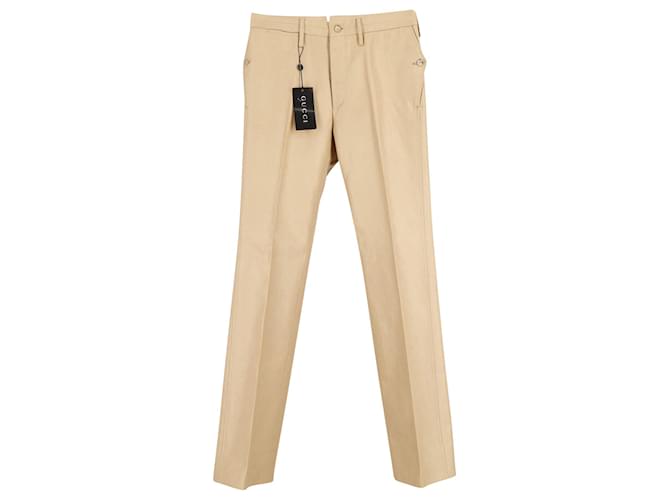 Gucci Chino Style Pants in Beige Viscose Cellulose fibre  ref.788642