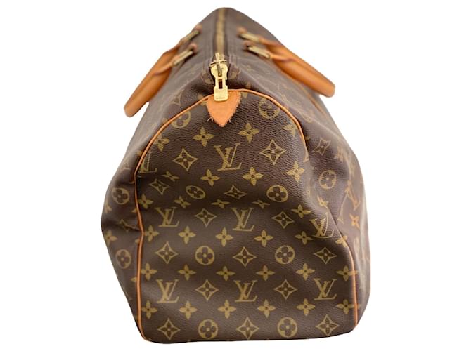 Louis Vuitton Travel Bag Keepall 50 Monogram Brown Cloth ref