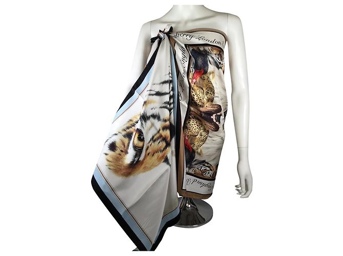 BURBERRY stola - 210 X 70 CENTIMETRO - 100% soie Multicolore