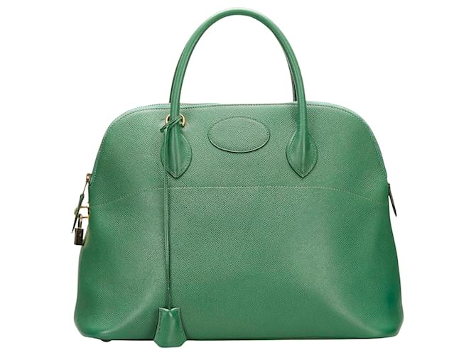Hermès Hermes Bolide Green Leather  ref.789036
