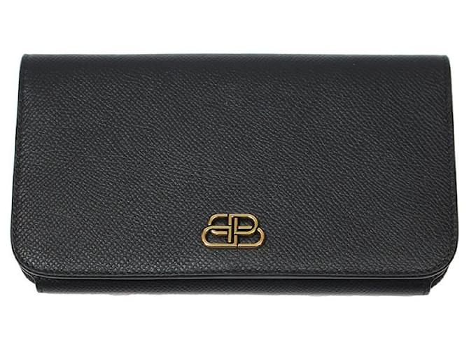 Balenciaga Wallets Black Leather  ref.789131