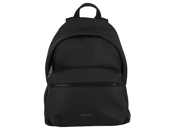 Bottega Veneta Leather Zipped Backpack Black Pony-style calfskin  ref.789274