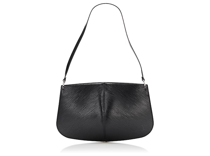 Louis Vuitton, Bags, Authentic Louis Vuitton Epi Demi Lune Pochette Black  Leather Shoulder Bag