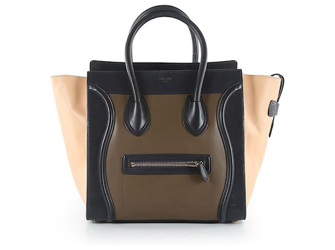 Luggage Céline Celine Mini-Gepäcktasche aus mehrfarbigem Leder Mehrfarben  ref.790066