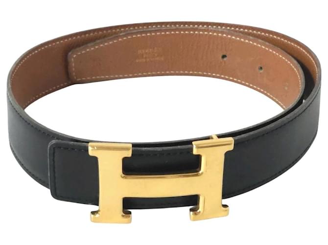 Hermès Hermes H Black Leather  ref.790162