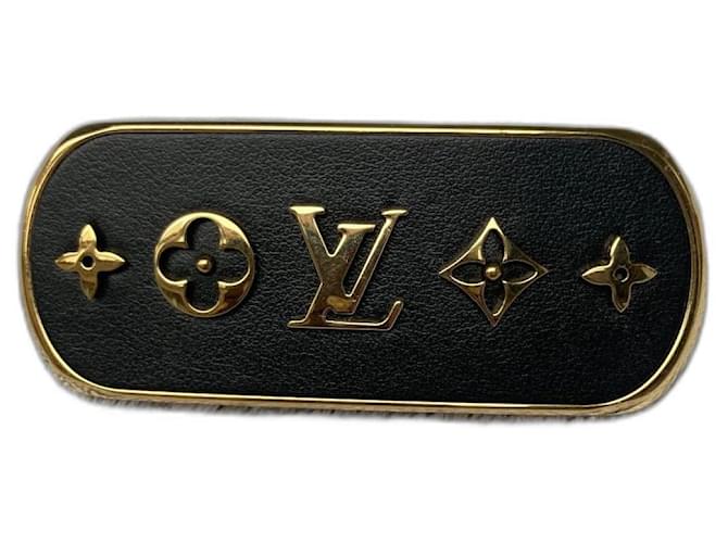 Louis Vuitton Cruiser hair clip new collection Black Gold hardware