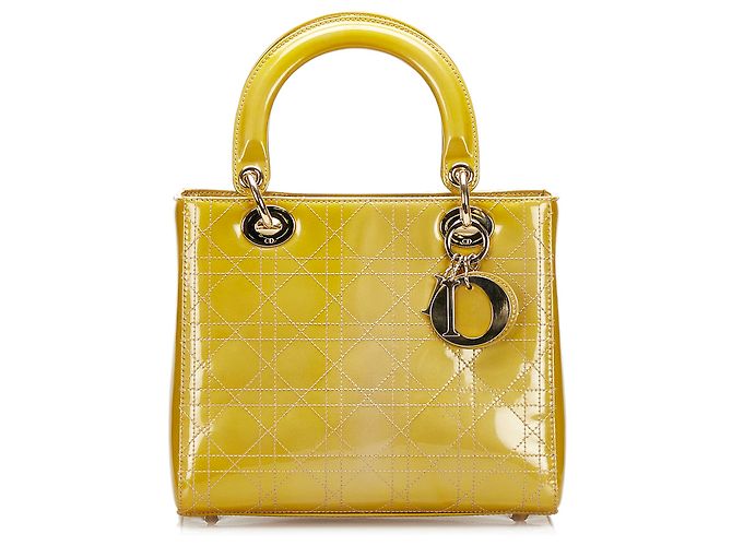 Dior Amarillo Cannage Lady Dior