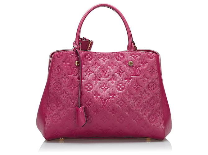 Louis Vuitton Pink Monogram Empreinte Montaigne BB Leather ref