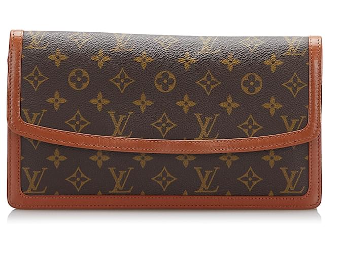 Louis Vuitton Brown Monogram Pochette Dame GM Cloth ref.790676