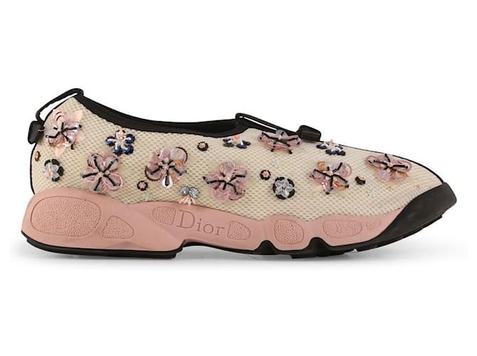 Christian Dior Off-White Mesh Neoprene Fusion Embellished