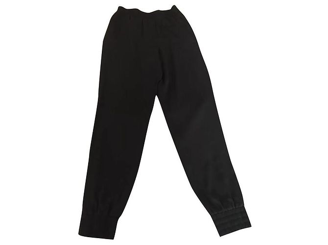 Pantalone harem Bcbg Max Azria nero seta viscosa