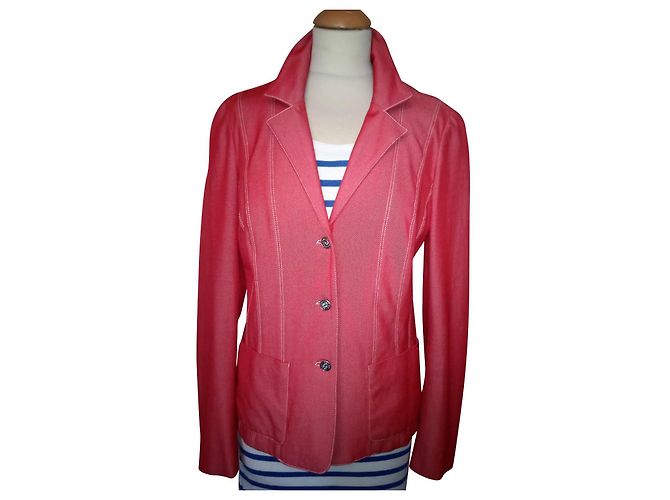 KENZO GIACCA PREPPY SCULPTURAL EMERIZED T 42 Rosso
