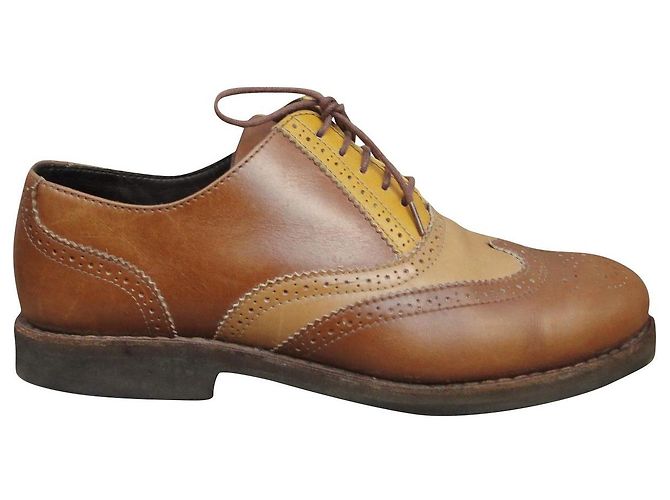 Heschung p derby 37,5 Marrone Beige Giallo 