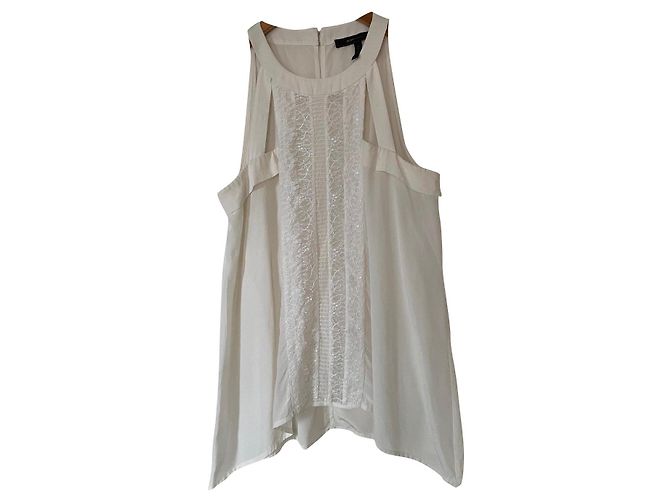 Bcbg Max Azria silk blouse white