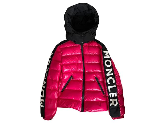 Moncler One piece Jacket Pink Viscose  ref.791314