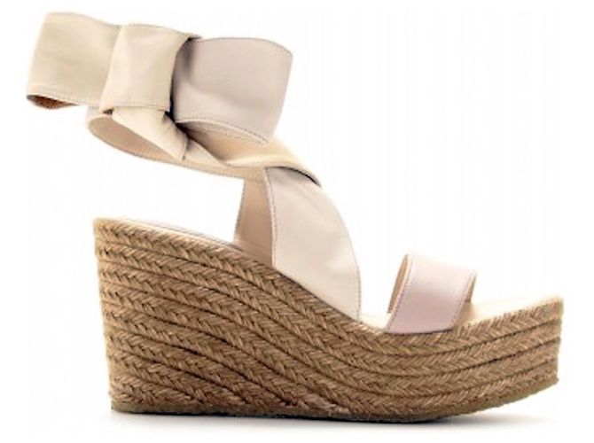 Chloé Espadrilles aus Leder Beige