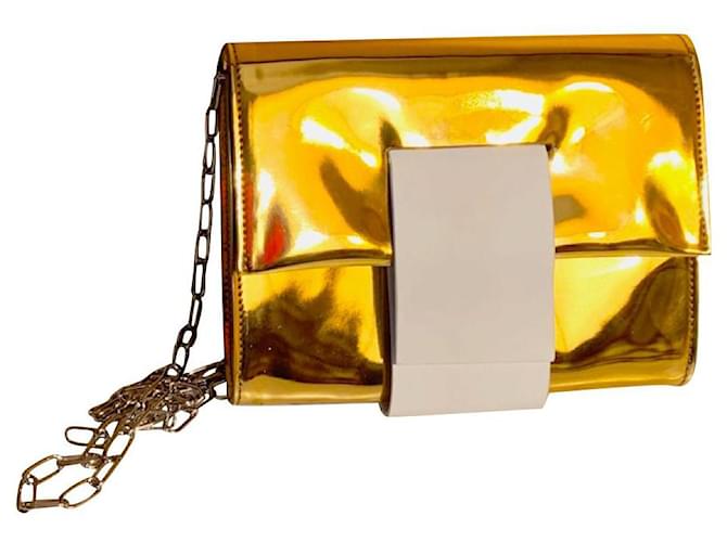 Maison Martin Margiela Clutch bags Golden Polyurethane  ref.791411
