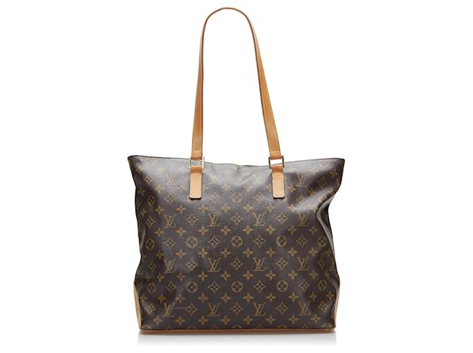 Louis Vuitton Cabas Mezzo Brown Monogram Canvas - Brown in 2023