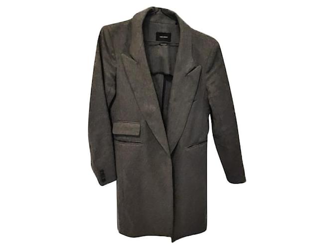 Isabel Marant coat Grey Wool  ref.791471