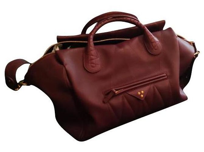 Borsa Jerome Dreyfuss William bordeaux pelle Bordò