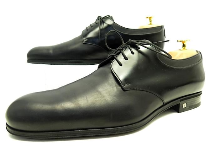 LOUIS VUITTON DERBY SHOES IN BLACK LEATHER 8.5 42.5 BLACK LEATHER SHOES  ref.791584