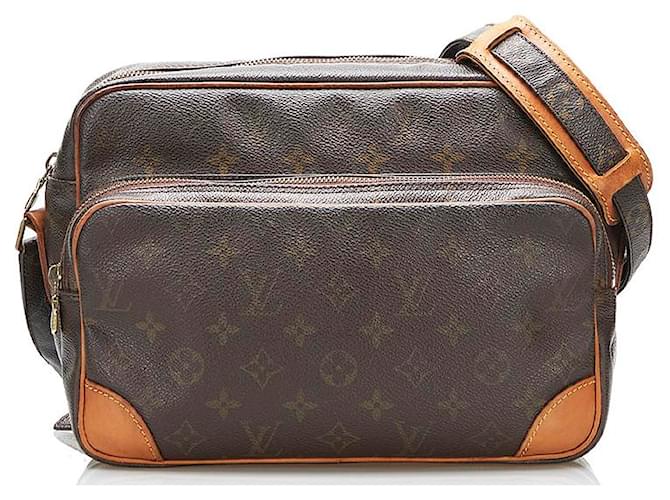 Louis Vuitton Monogram Nile Tasche M45244 Braun Leinwand  ref.791632
