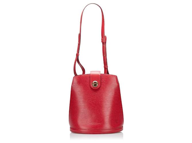 Louis Vuitton Epi Cluny M52257 Red Leather Pony-style calfskin ref.791897 -  Joli Closet