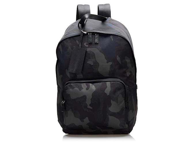 Prada Tessuto Camouflage Backpack VZ0066 Bronze Cloth  ref.791947